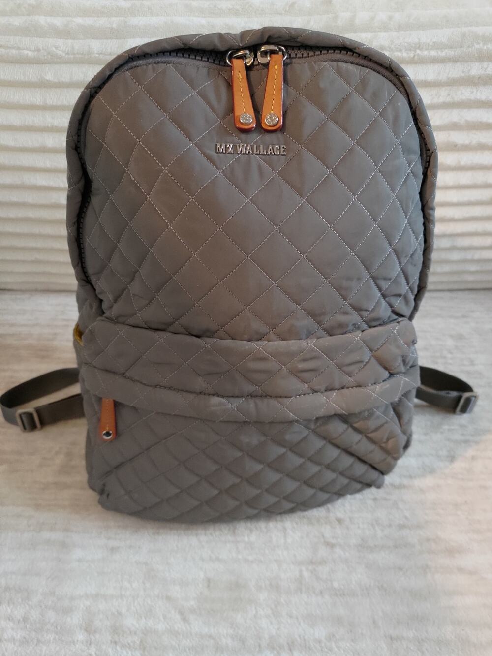 MZ Wallace Gray Reflective Backpack - Picture 1 of 8